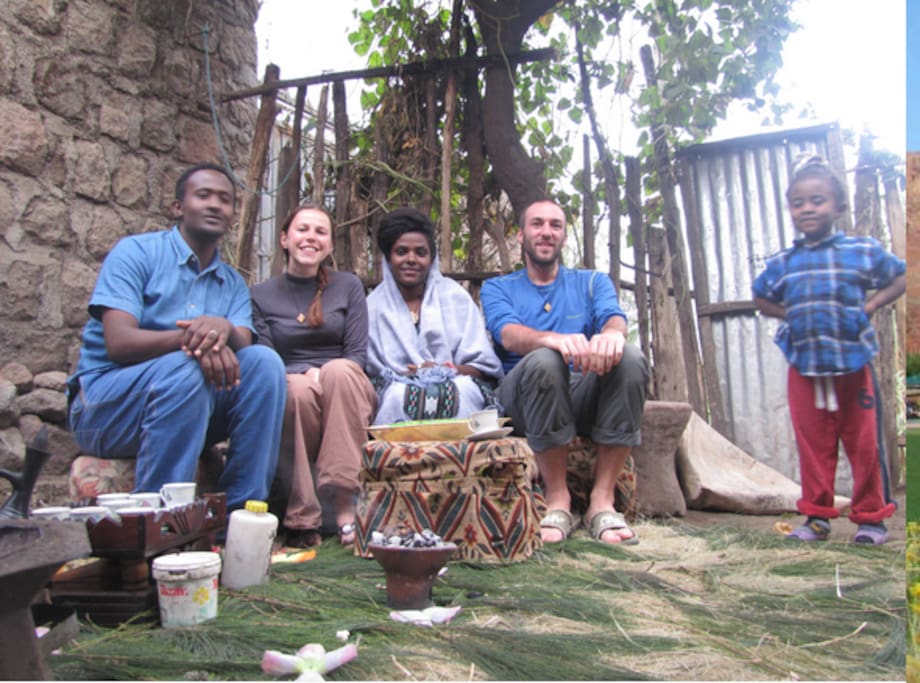 The first time you will be invited to an Ethiopian home is coffee. A ceremony which takes place at least once a day in practically every home in Ethiopia. Therefore, this coffee ceremony was for one of our guests.