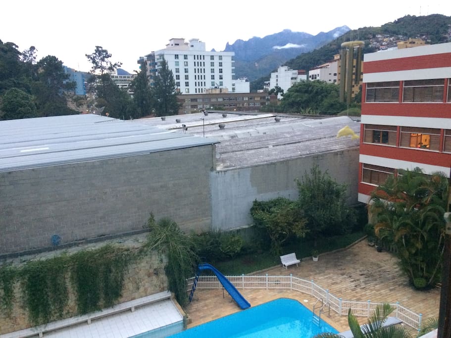 Vista da Sala para a piscina