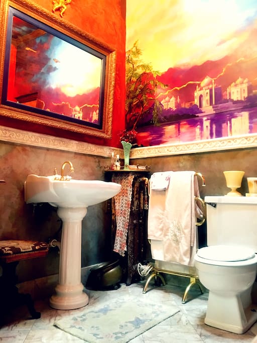Bathroom with tub