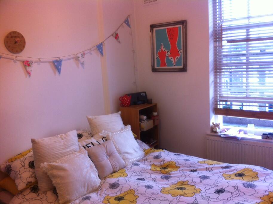 Bedroom as it is now but Natalie is moving out, so foxes not included.