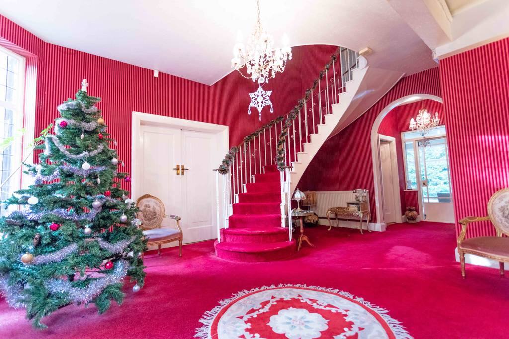 hall and main staircase leading