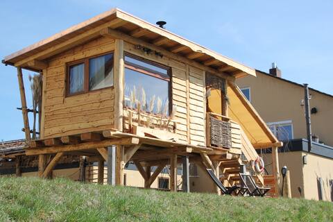 Overnight stay in the Stelzenhütte an der Donau