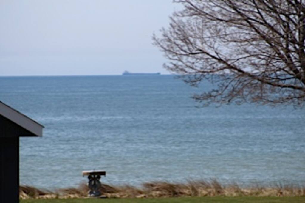 View of the lake from the elevated deck.