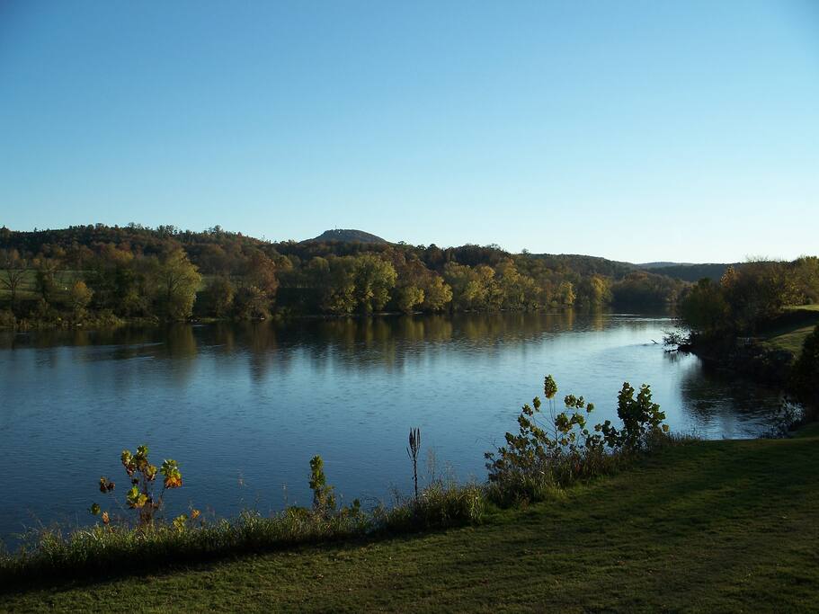 View of the White River from the back deck