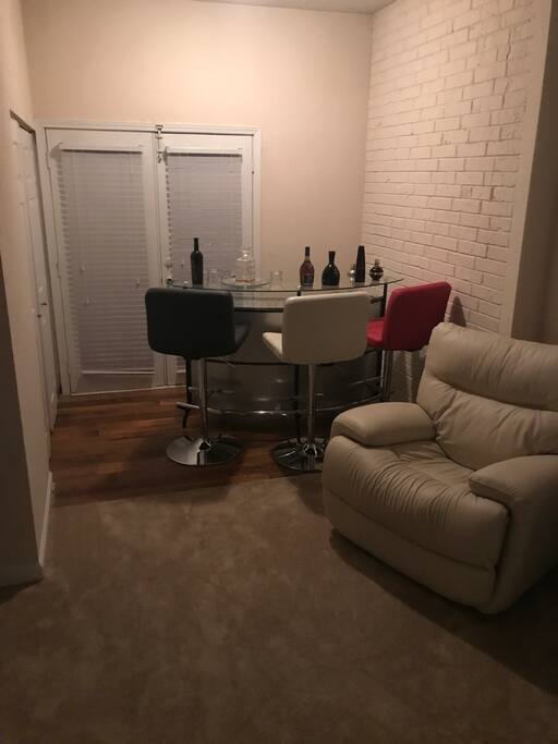 Living area bar table