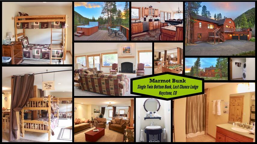 LCL-Bunk 2 in Luxury Home - Marmot Bottom Bunk