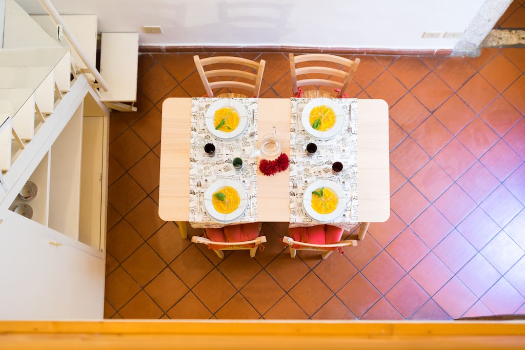 The table
