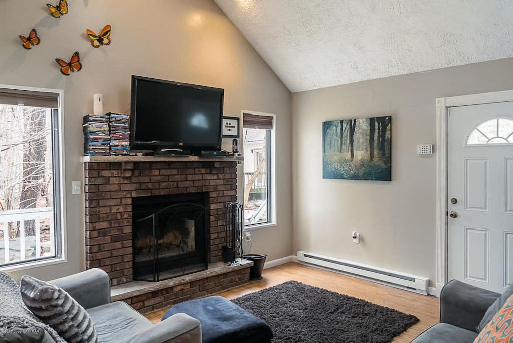 Get warm memories by the fireplace