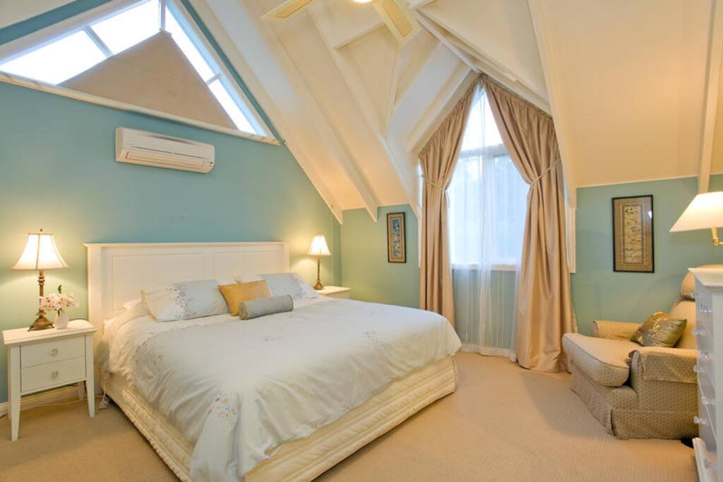 The master bedroom upstairs