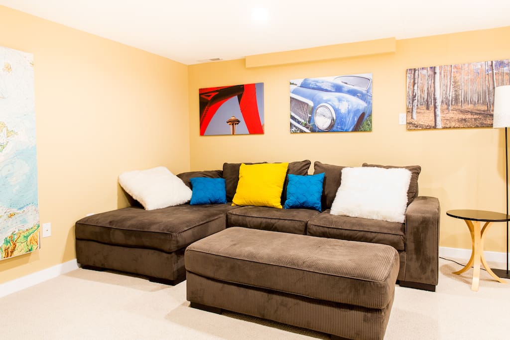 Couch can be used to sleep 1 person