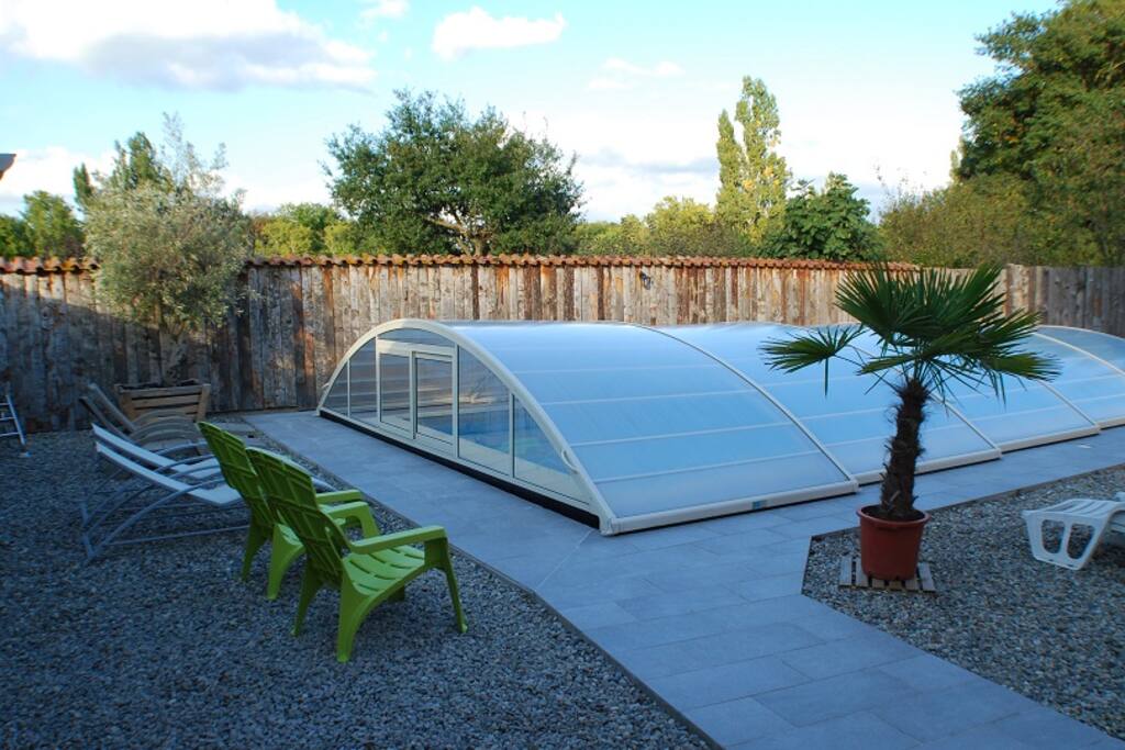 Piscine couverte 10mx5m (au sel)
