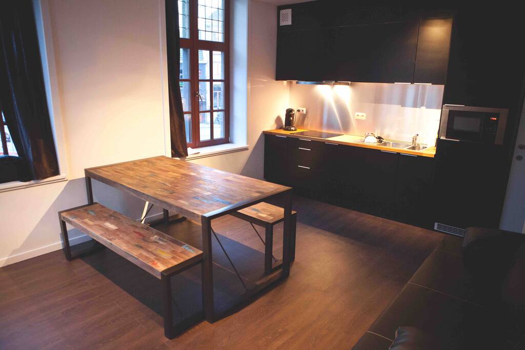 Keuken in living