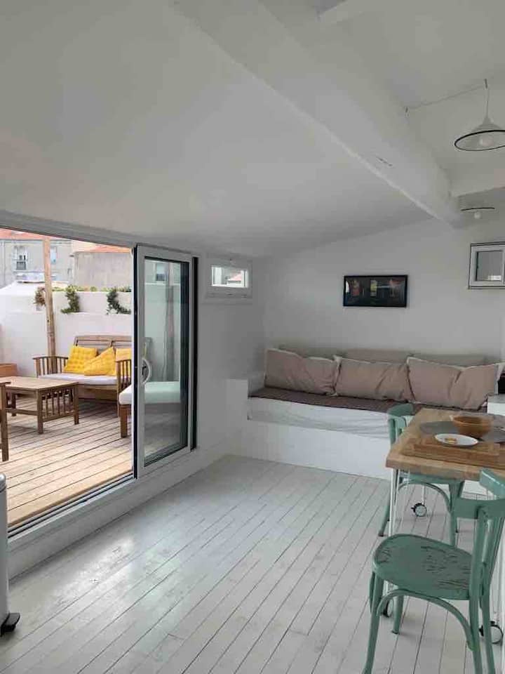 Studio Terrasse De Charme Central Vue St Clair - Sète