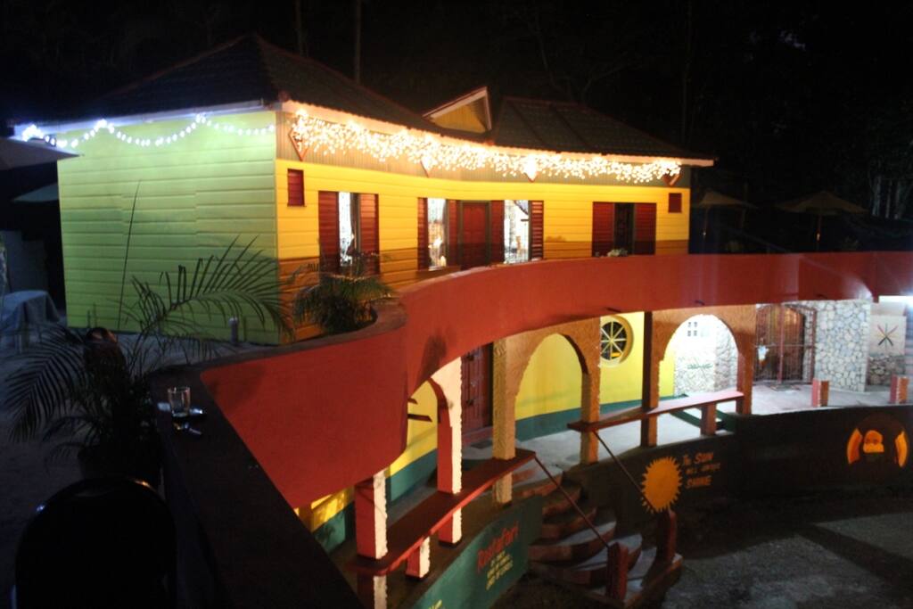 Night view of building