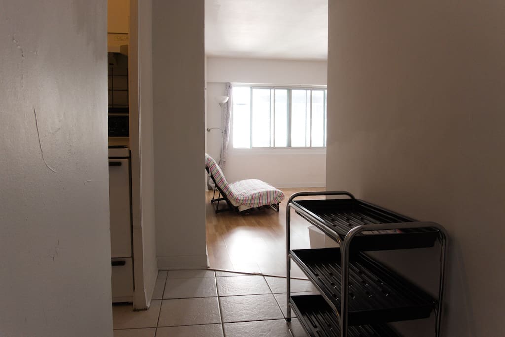 View from the entrance, welcome to your new minimalist home!