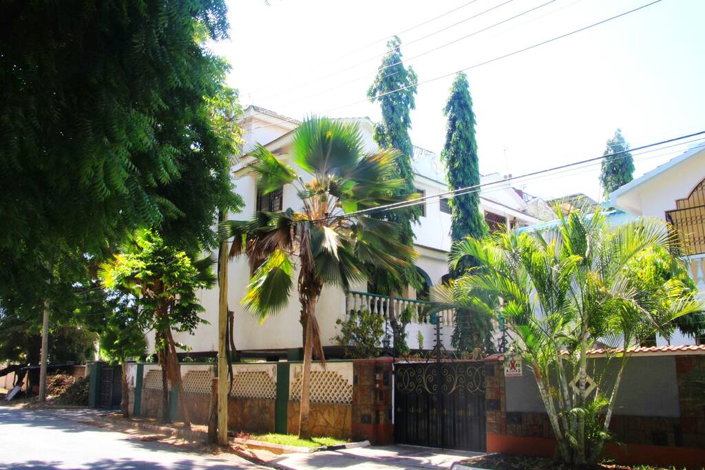 Rear view of the house