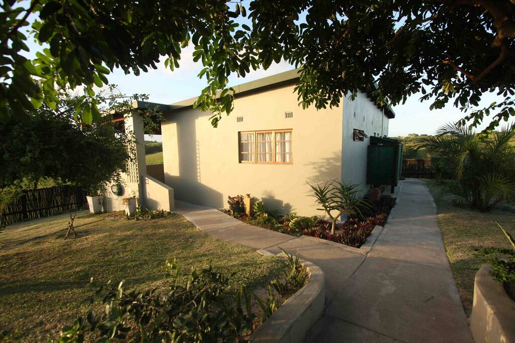 Entrance to cottages