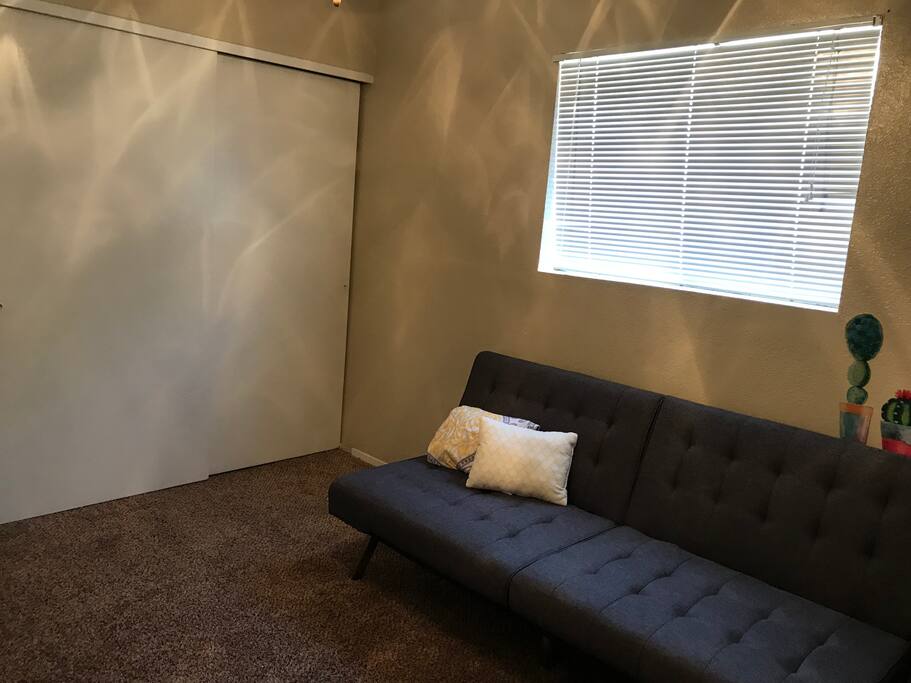 Closet space if needed.