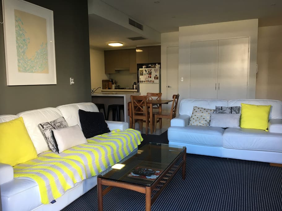 Living Area with air conditioning. Study and Laundry not pictured