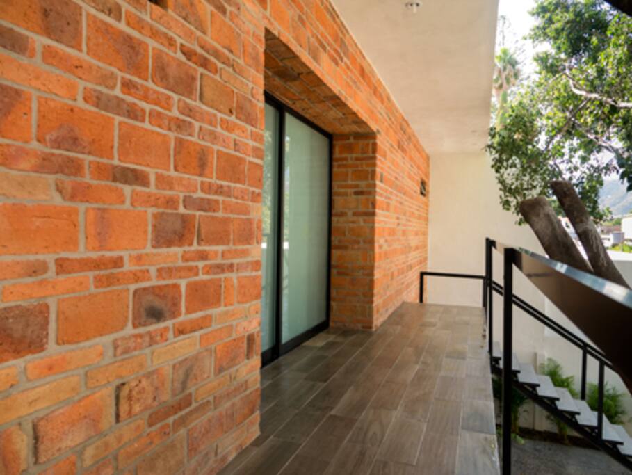 entrance to upper floor apartments