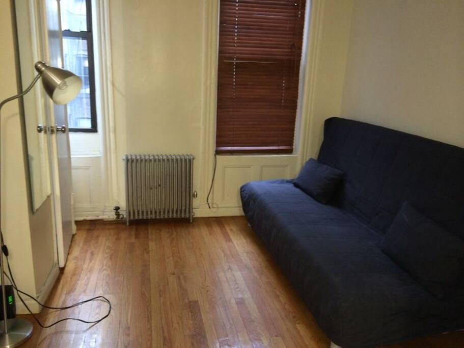 livingroom with convertible queen size sofa bed