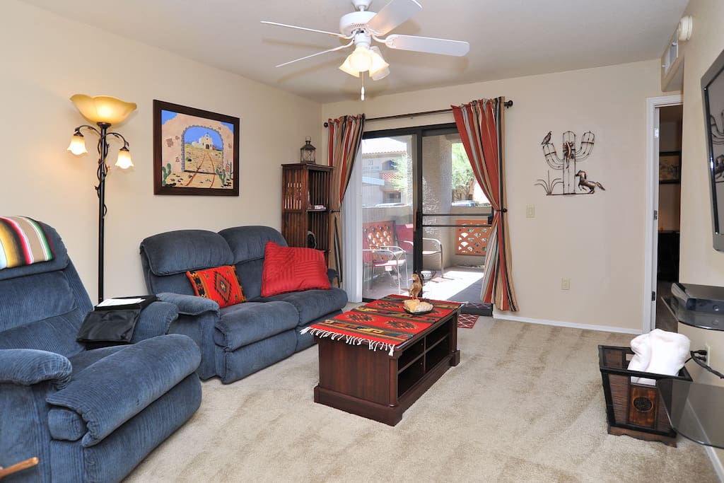 Southwest design that is cozy, spacious and comfortable.