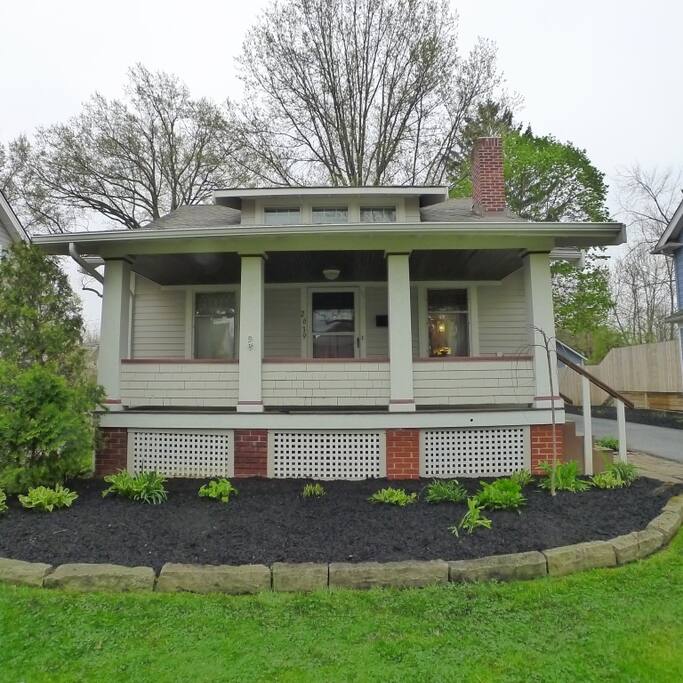 Adorable front porch Colonial with a huge front porch to sit outside on warm summer evenings! Also a one car detached garage and a long driveway to park cars