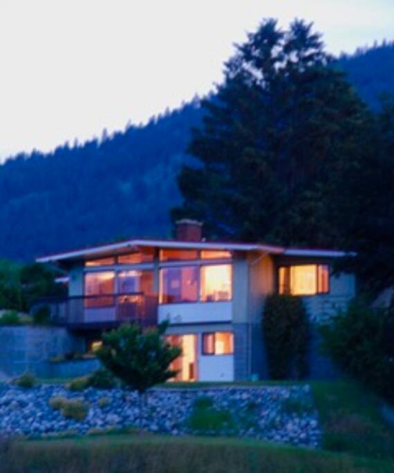 Orchard House at night