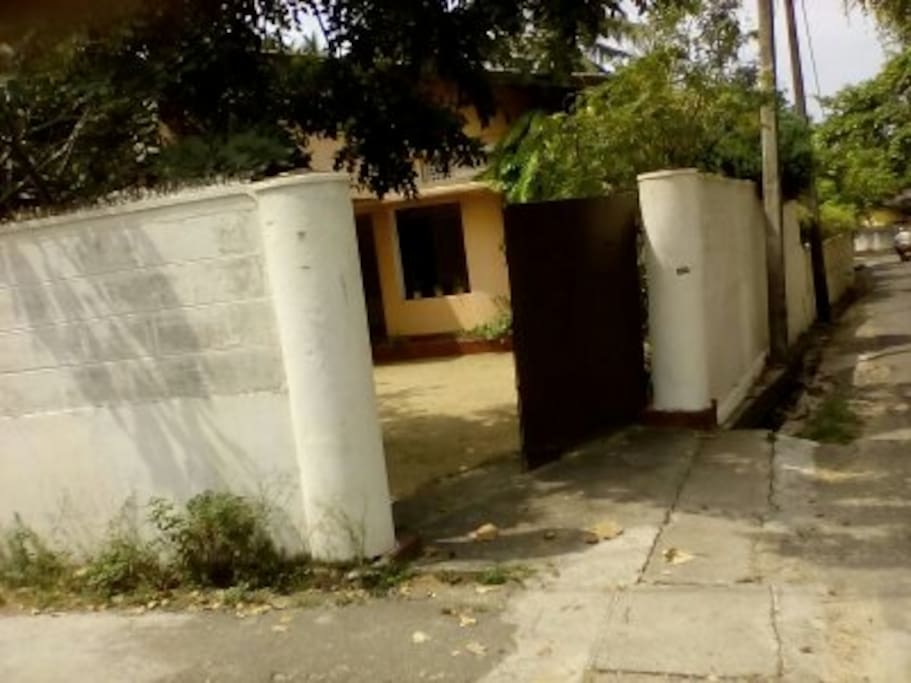 View of house with access road