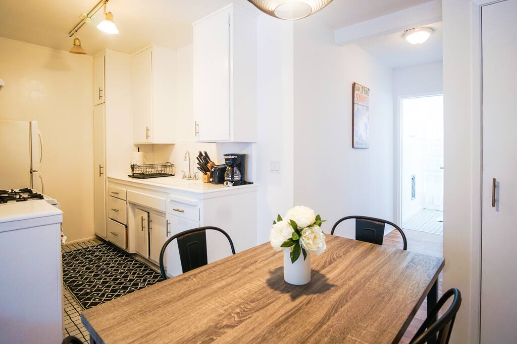 Open plan Dining and Kitchen
