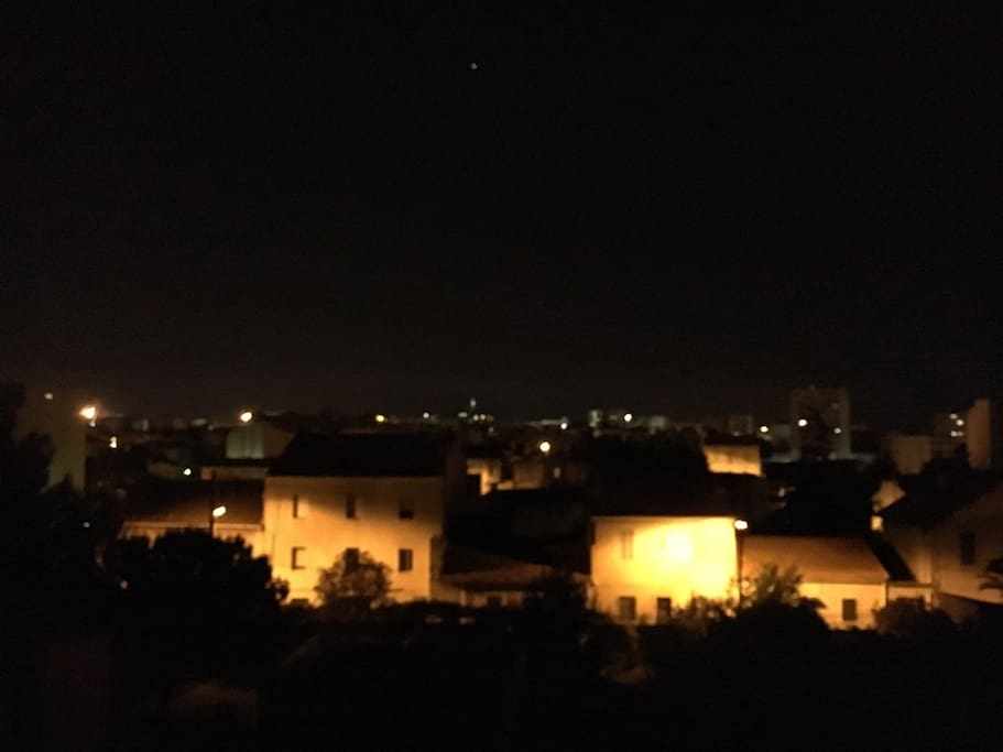 Notre dame de la garde vue de nuit