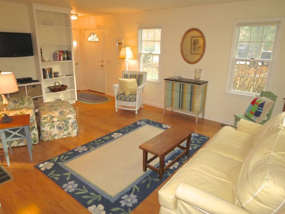 Comfortable living room with flat screen TV