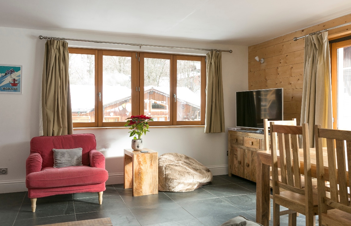 Popular Airbnb listing: The Marmotte Chalet, apartment M2, sleeps 8 in Morzine