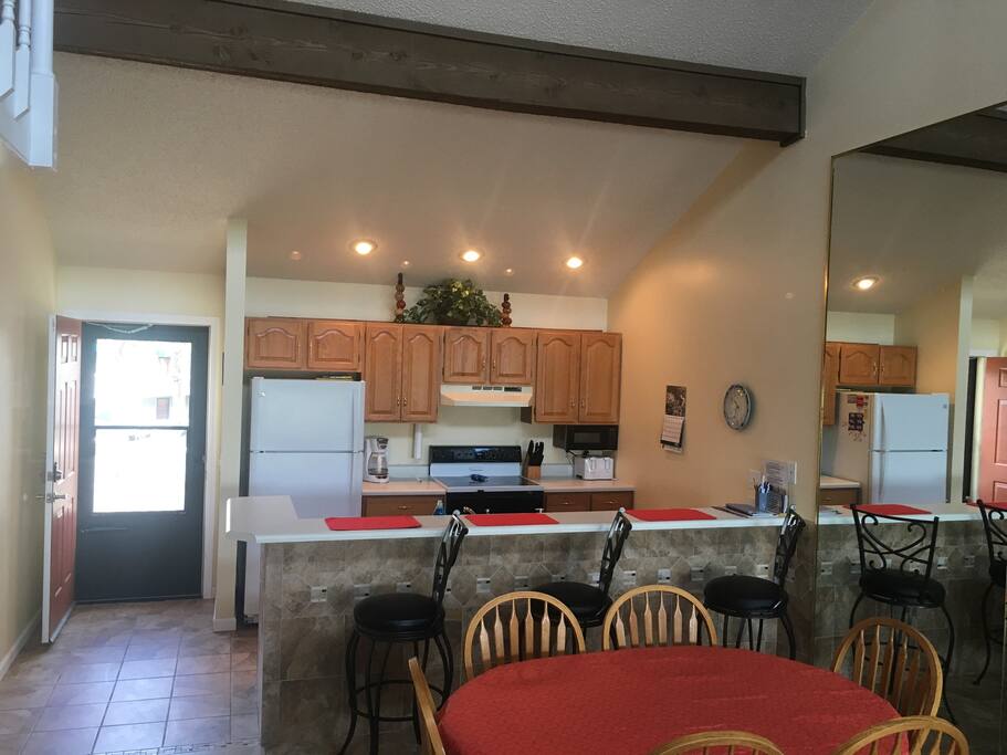 Fully stocked kitchen with everything you will need.