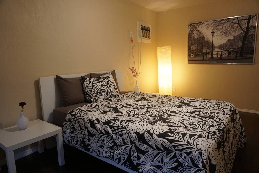 Bedroom with individual A/C.