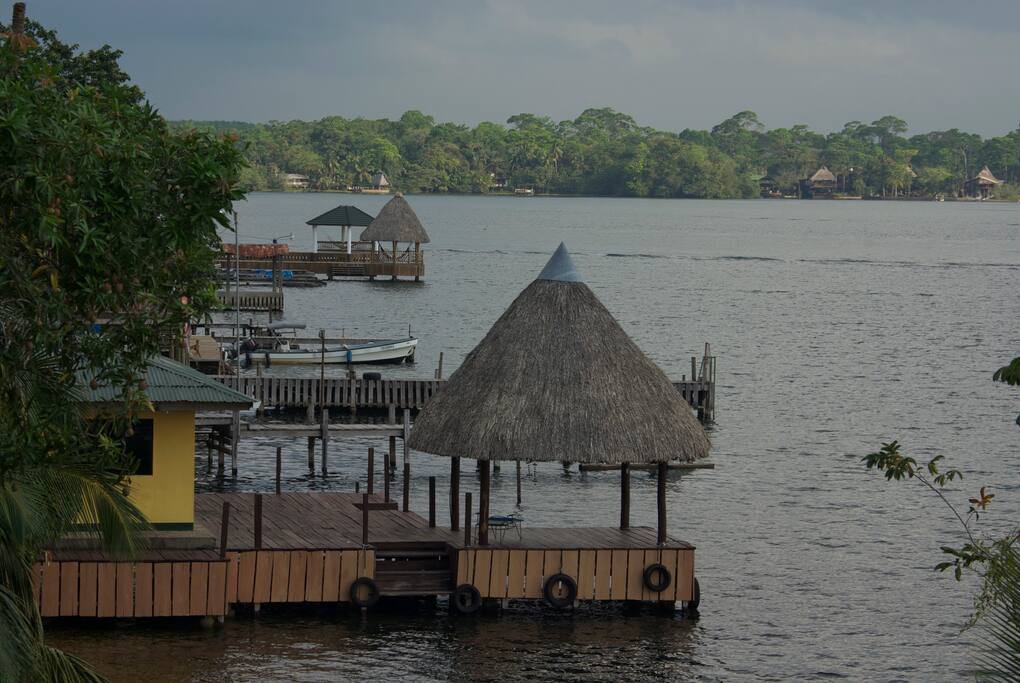 View of our Rio Dulce neighborhood from the Morgan Manor