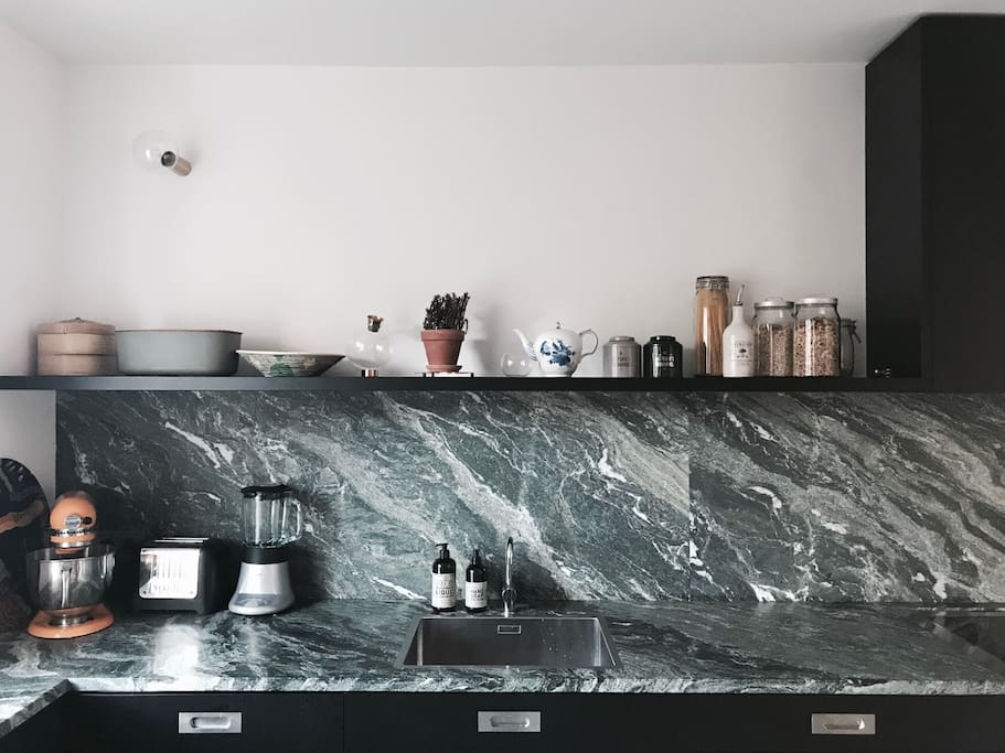 Kitchen top with Italian granite