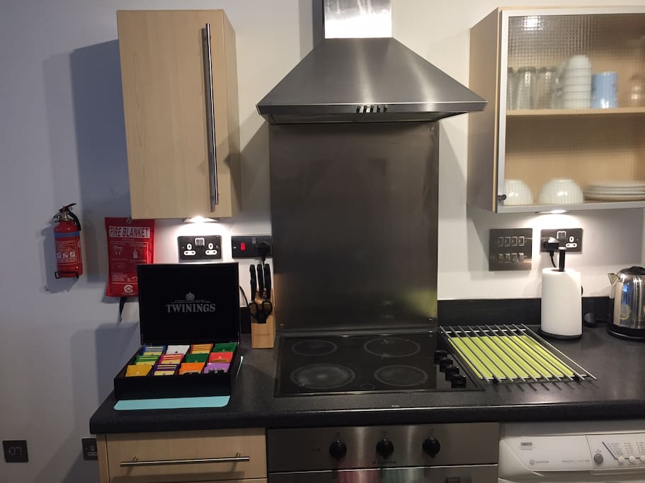 fully equipped kitchen for cooking for the family/friends