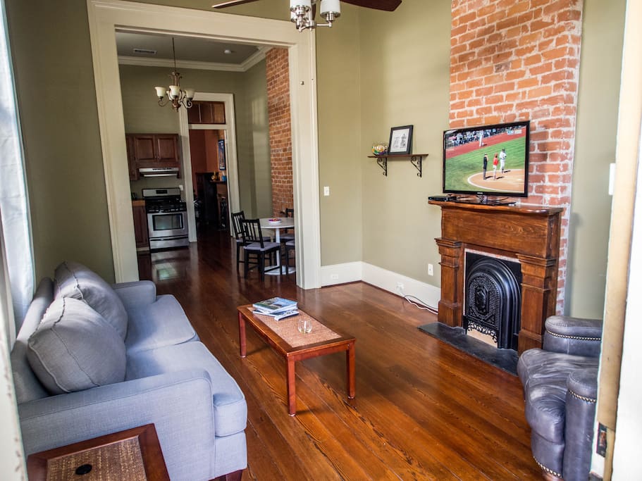 Living Room- Includes a queen pullout couch