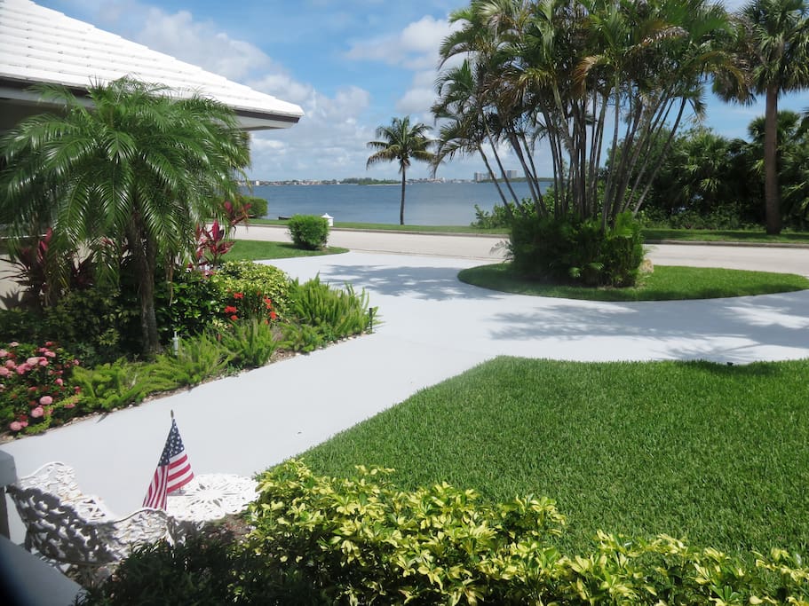 View from the house toward the intracoastal lagoon