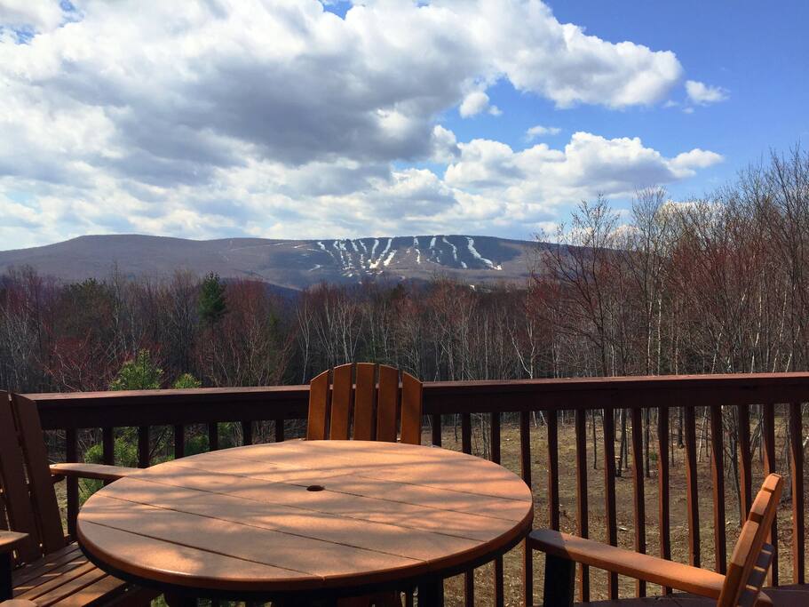 Winter view of the slopes.