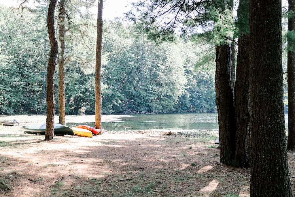 Take the kayaks and canoe out for a morning venture!