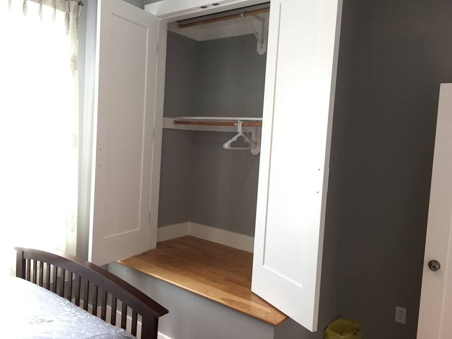 Large Closet in Room 1, full length mirror is on the back of the room door