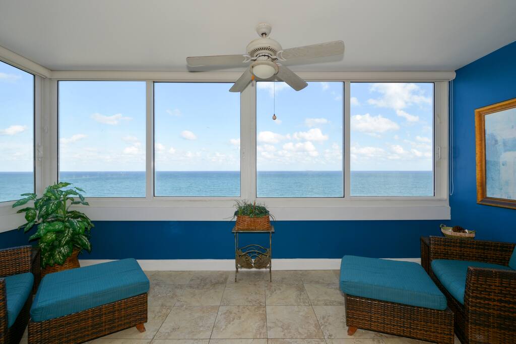 Private Balcony Off Your Living Room With Direct & Side Oceanfront Views.