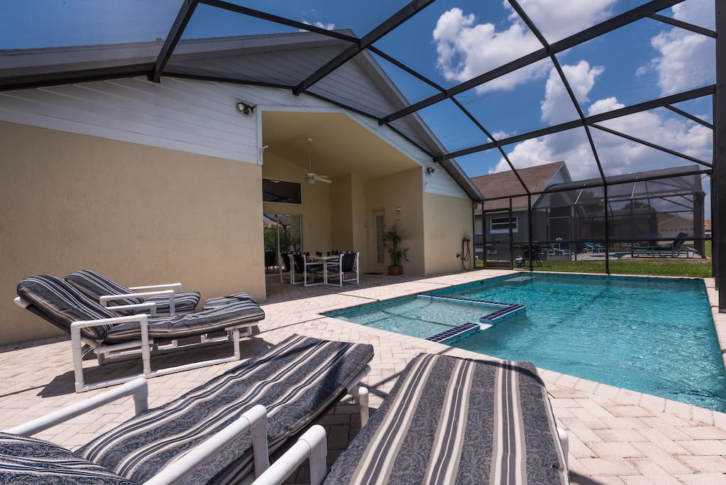 Soak up the sun on the south facing pool deck