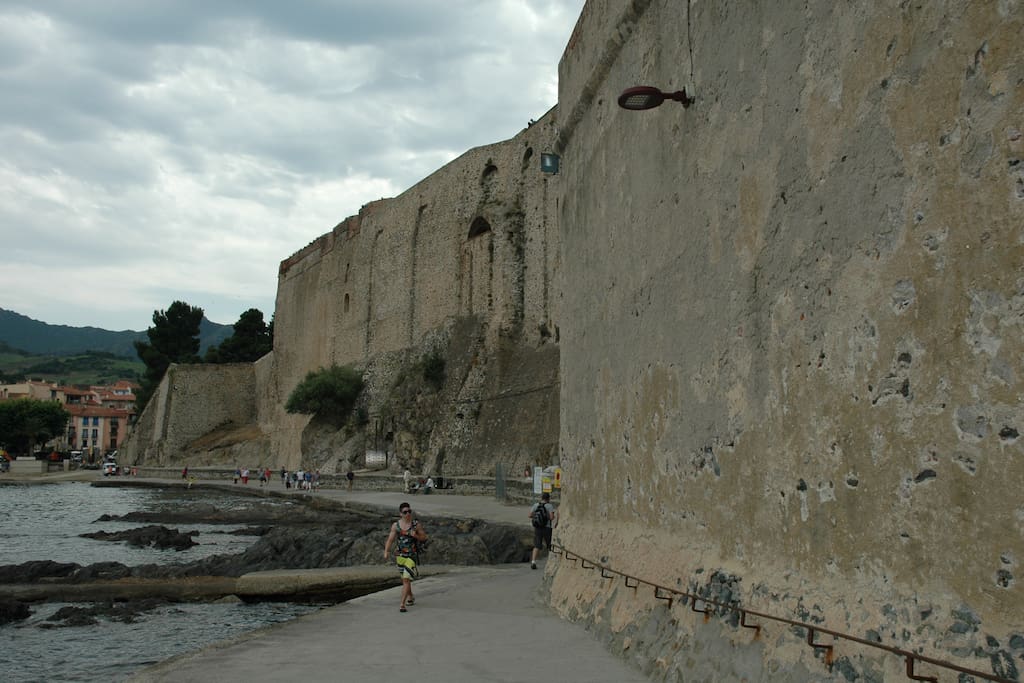 Outside of Collioure's historic fort