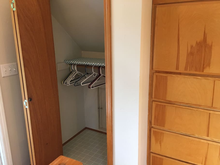 Extra large built-in five drawer unit and closet #2 gives plenty of storage for longer term stays.