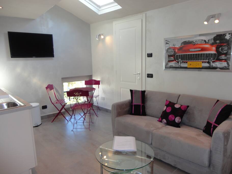 living room, cuisine ouverte