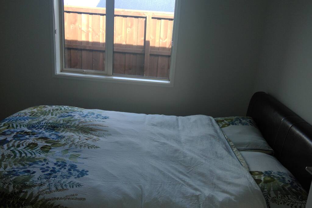 The bedroom with Queen bed