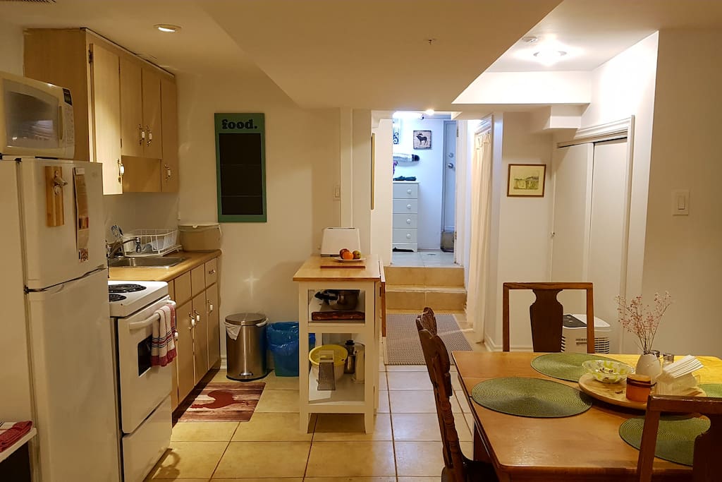 Kitchen and eating area.